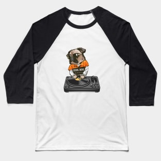 dj prisoner pug dog Baseball T-Shirt